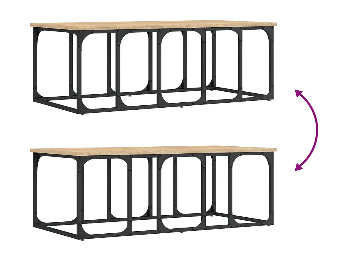 Table basse chêne sonoma 100x50x35,5 bois d'ingénierie