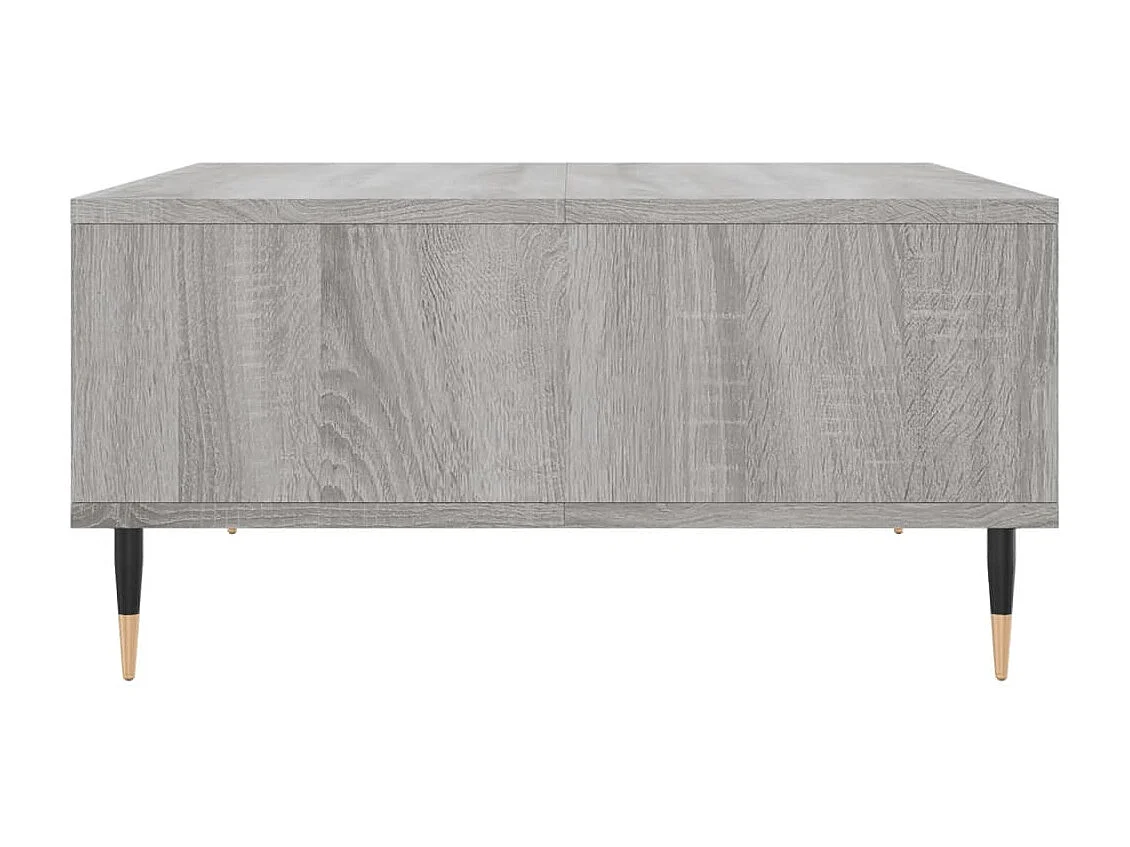 Salontafel 60x60x30 cm bewerkt hout grijs sonoma eikenkleurig