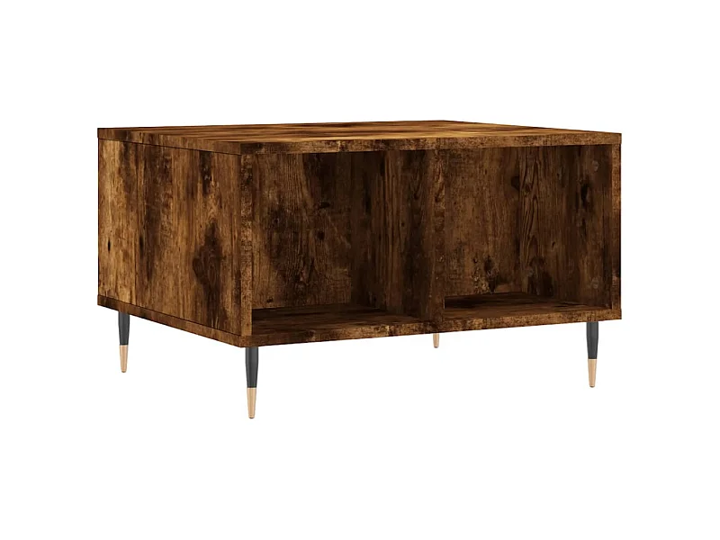 Table basse Chêne fumé 60x50x36,5 Bois d'ingénierie