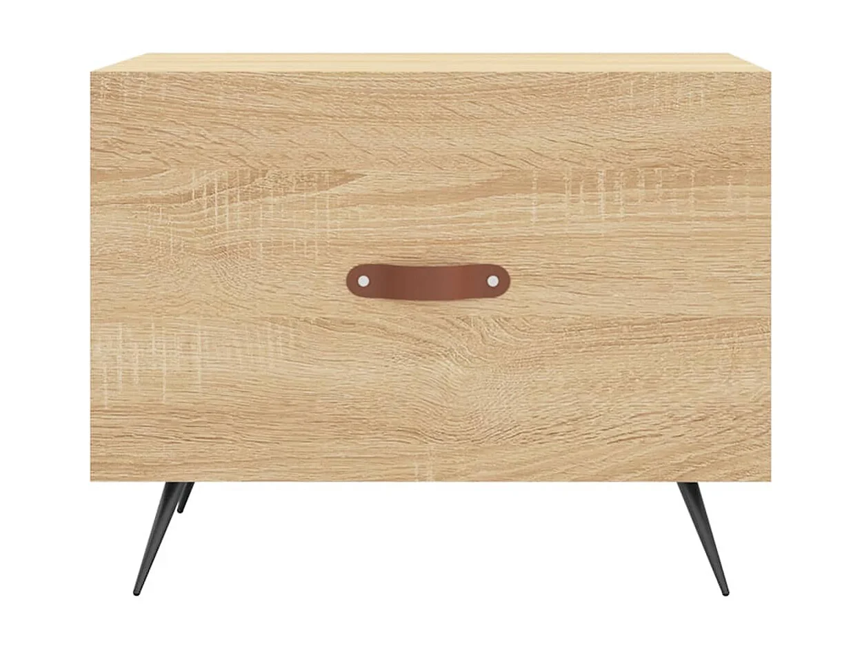 Tables basses 2 pcs chêne sonoma 50x50x40 bois d'ingénierie