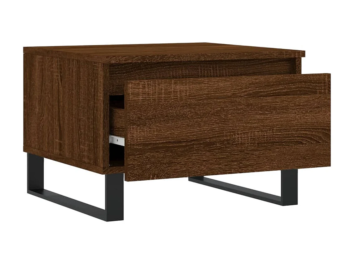 Tables basses 2 pcs chêne marron 50x46x35 bois d'ingénierie