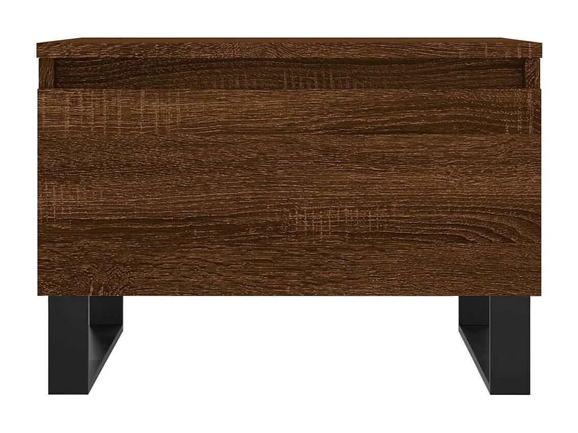 Tables basses 2 pcs chêne marron 50x46x35 bois d'ingénierie