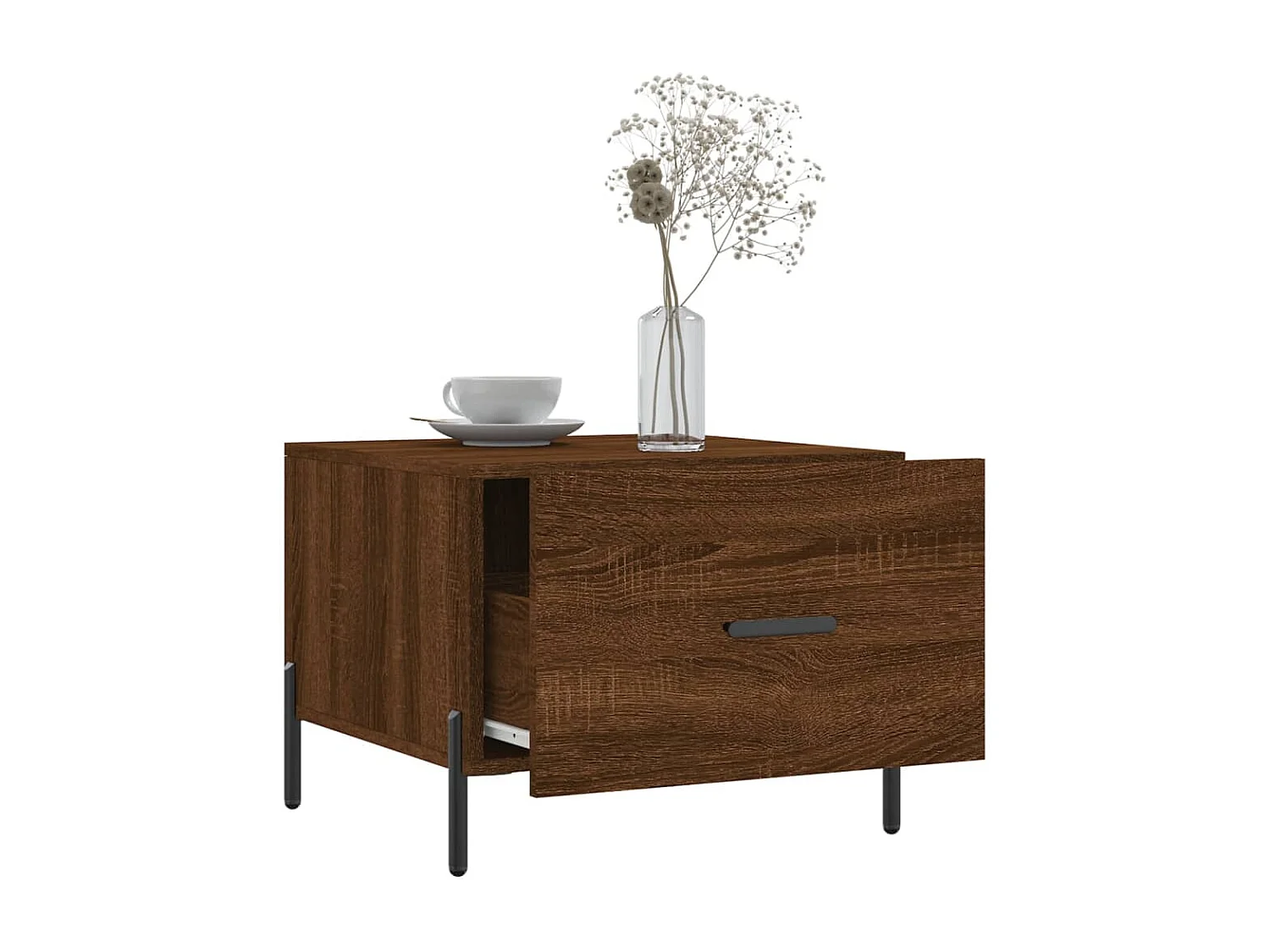 Table basse Chêne marron 50x50x40 Bois d'ingénierie