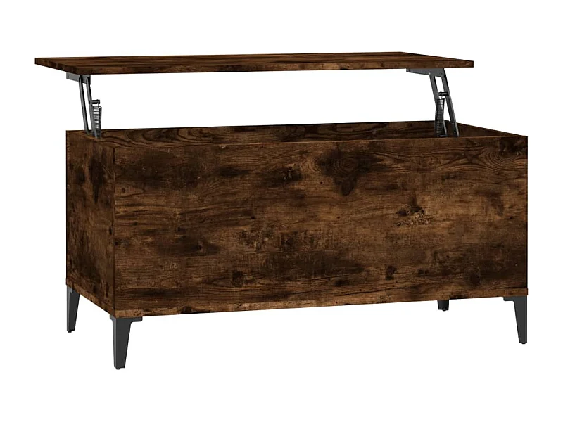 Table basse Chêne fumé 90x44,5x45 Bois d'ingénierie