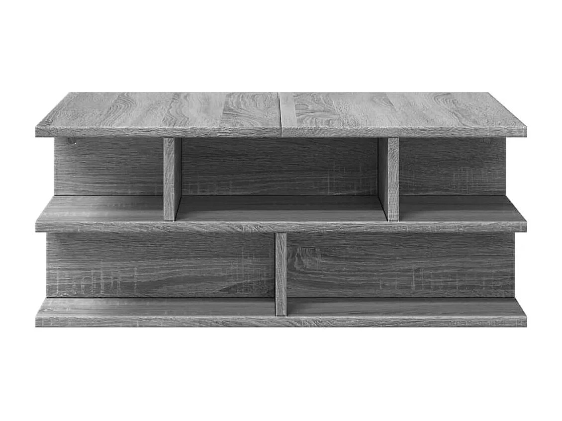 Table basse sonoma gris 70x70x29 bois d'ingénierie