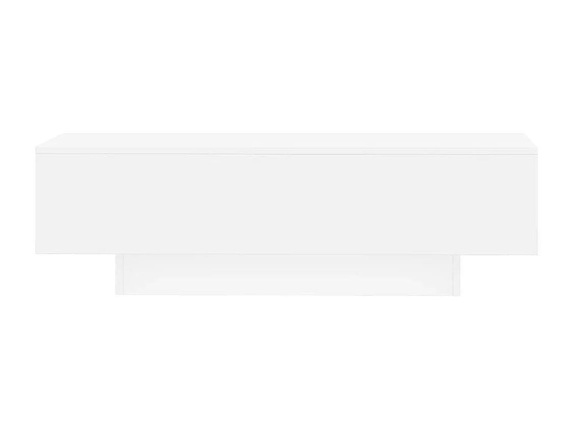 Table basse blanc 100x49,5x31 bois d'ingénierie