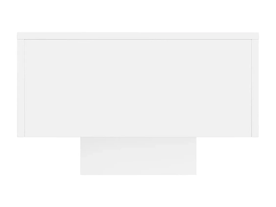 Table basse blanc 100x49,5x31 bois d'ingénierie