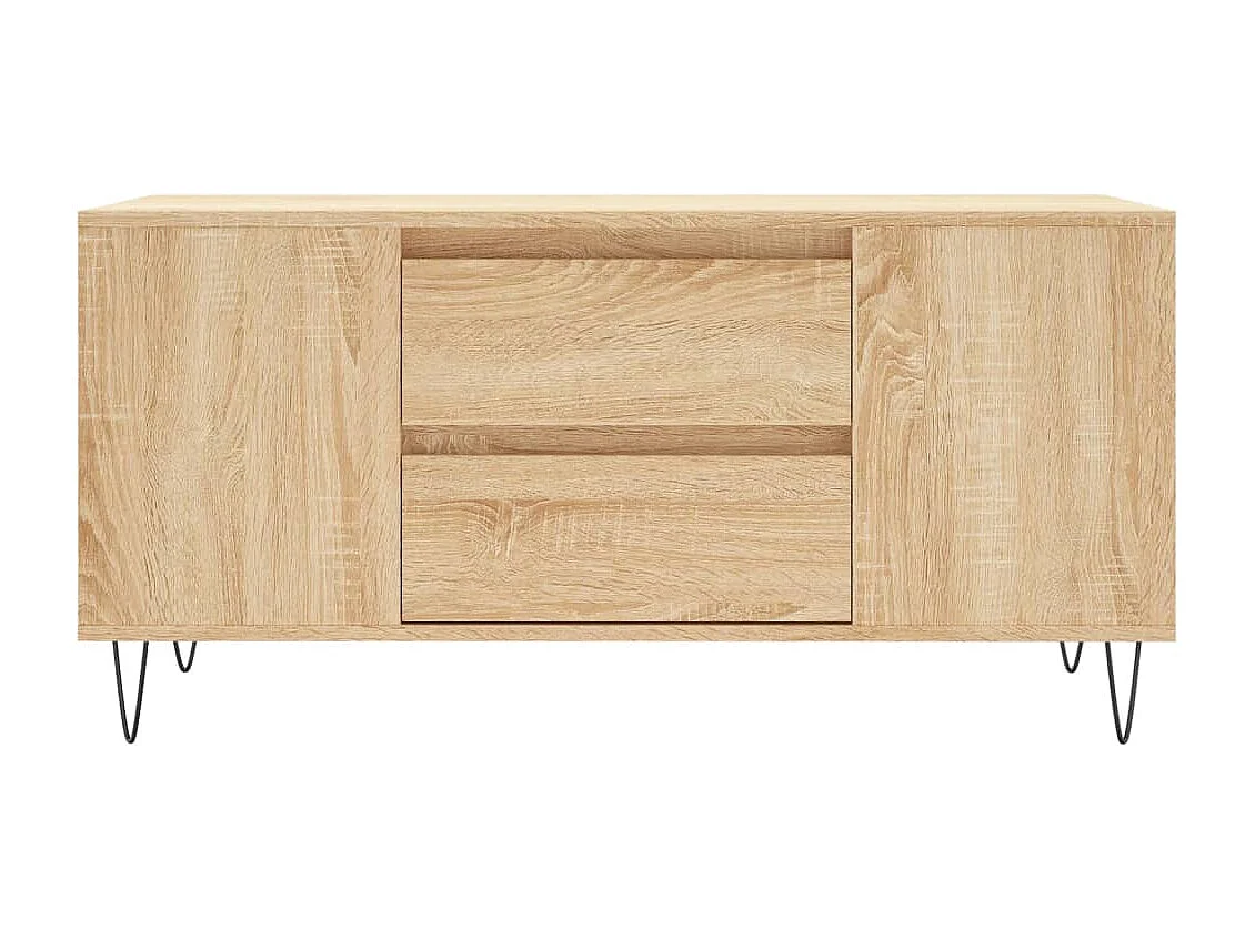 Table basse chêne sonoma 102x44,5x50 bois d'ingénierie