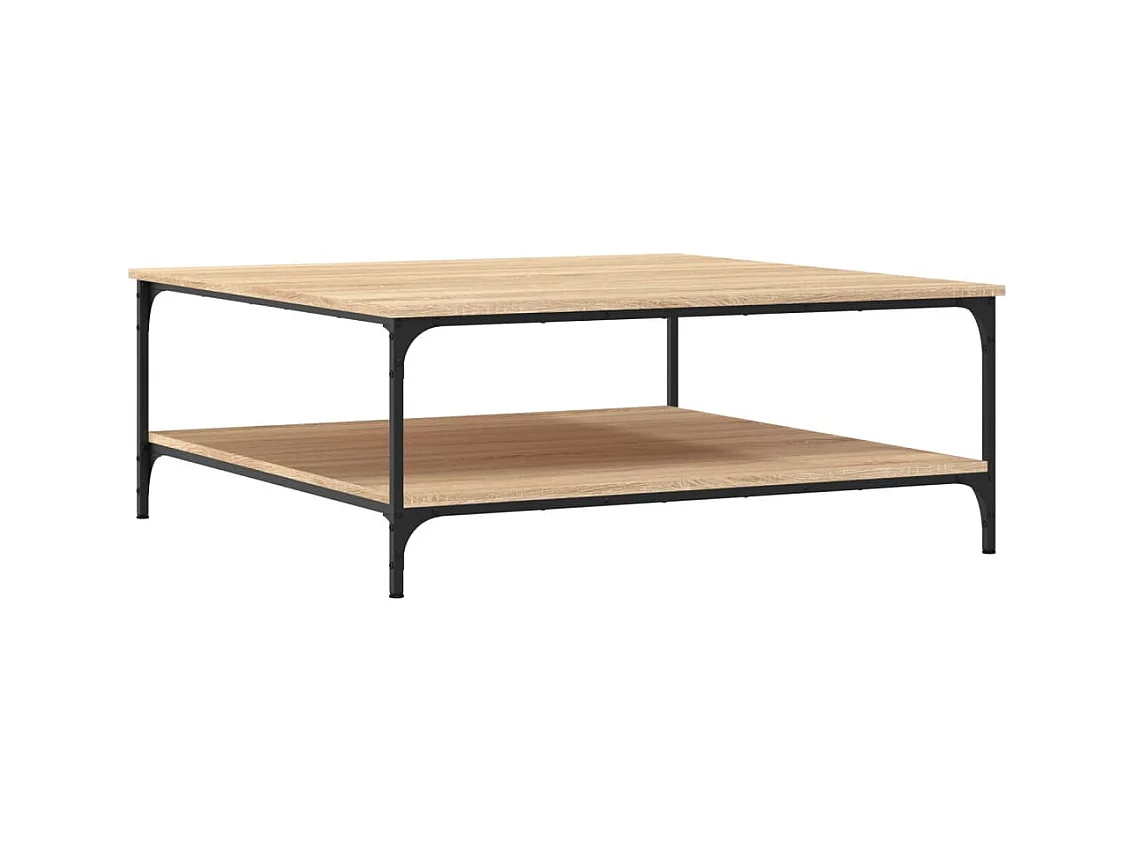 Table basse chêne sonoma 100x100x40 bois d'ingénierie