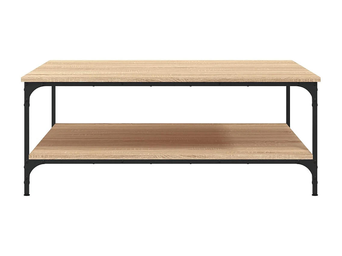 Table basse chêne sonoma 100x100x40 bois d'ingénierie