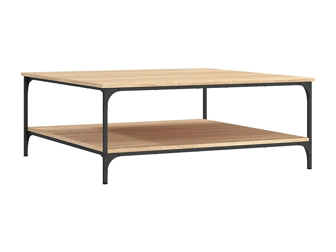 Table basse chêne sonoma 100x100x40 bois d'ingénierie