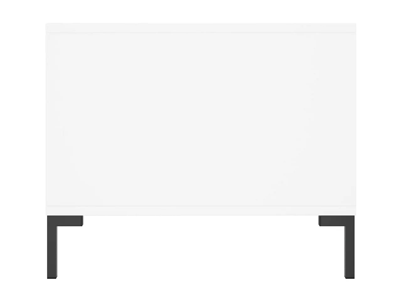 Table basse blanc 90x50x40 bois d'ingénierie