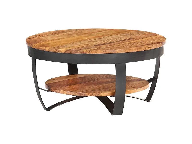 Table basse 65x65x32 Bois d'acacia solide