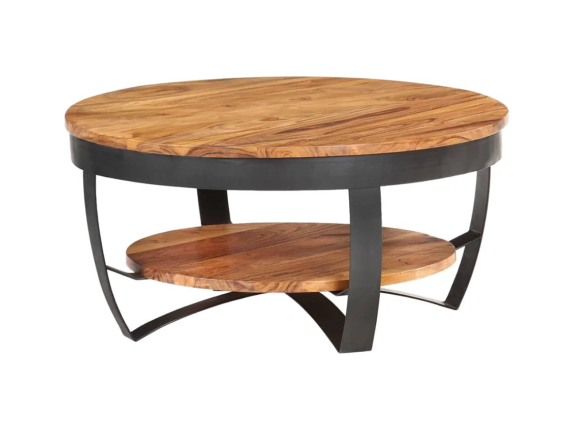 Table basse 65x65x32 Bois d'acacia solide