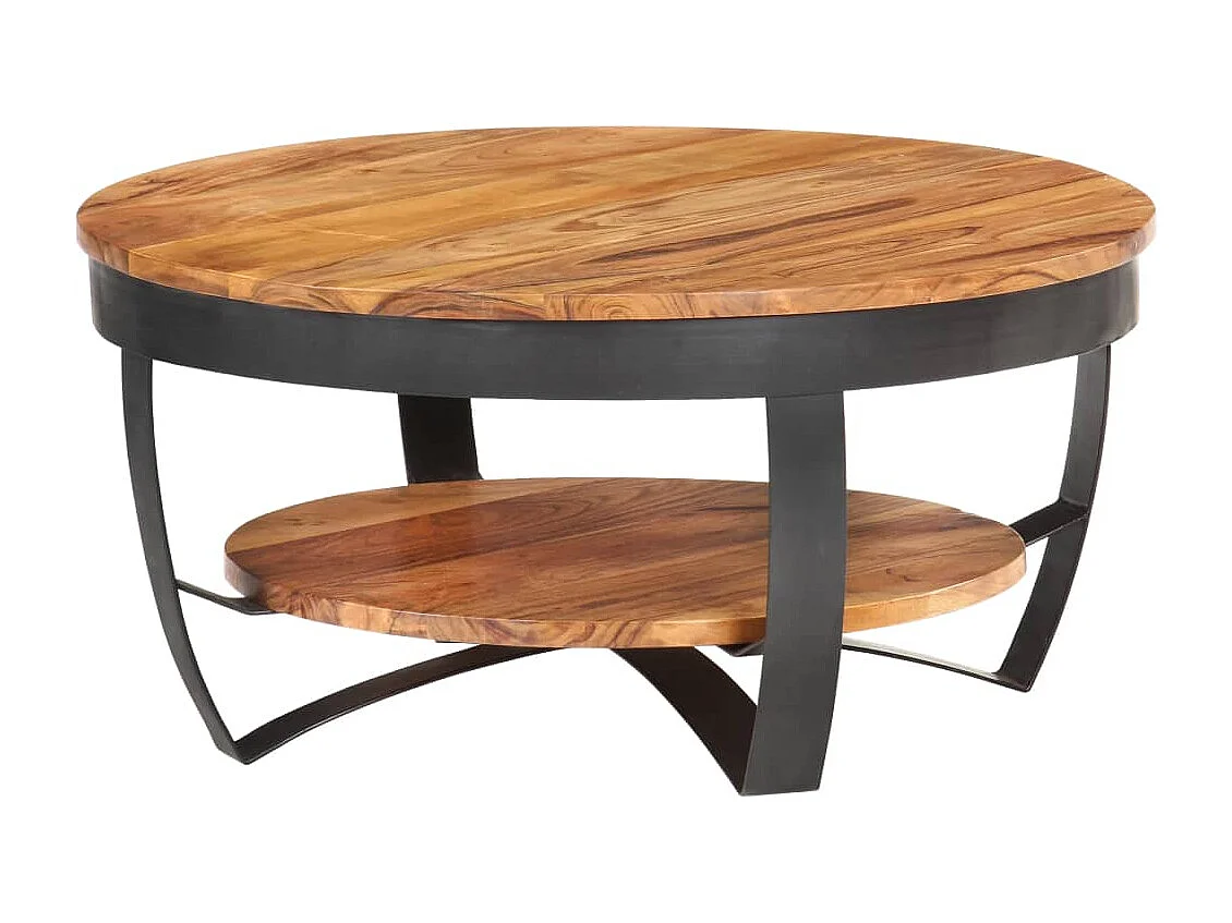 Table basse 65x65x32 Bois d'acacia solide