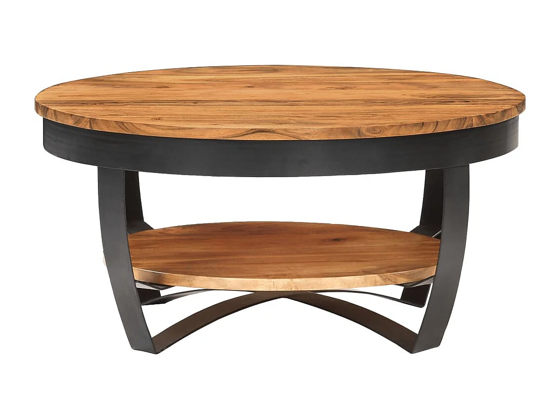 Table basse 65x65x32 Bois d'acacia solide