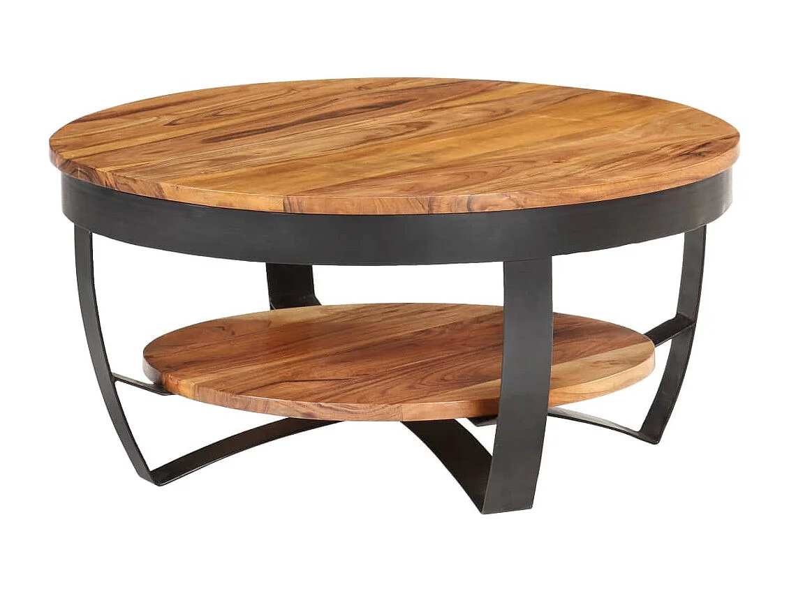 Table basse 65x65x32 Bois d'acacia solide