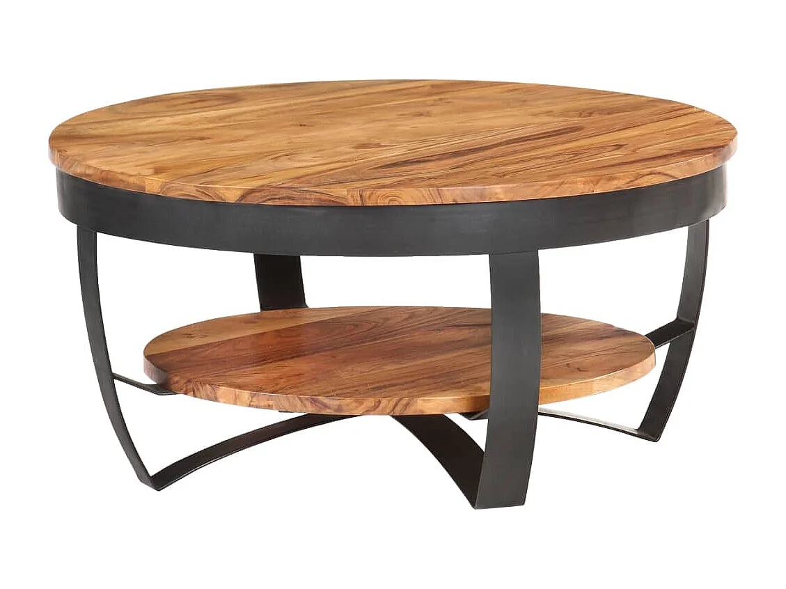 Table basse 65x65x32 Bois d'acacia solide