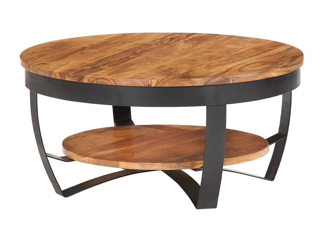 Table basse 65x65x32 Bois d'acacia solide