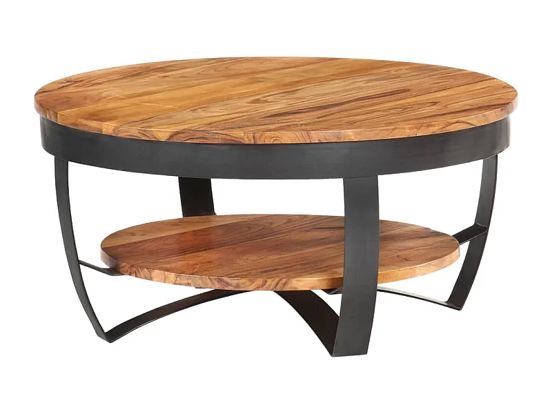 Table basse 65x65x32 Bois d'acacia solide