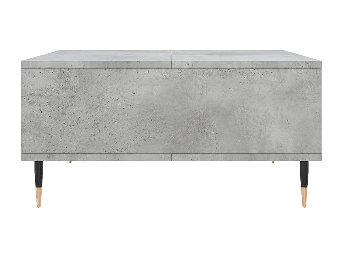 Table basse gris béton 60x60x30 bois d'ingénierie