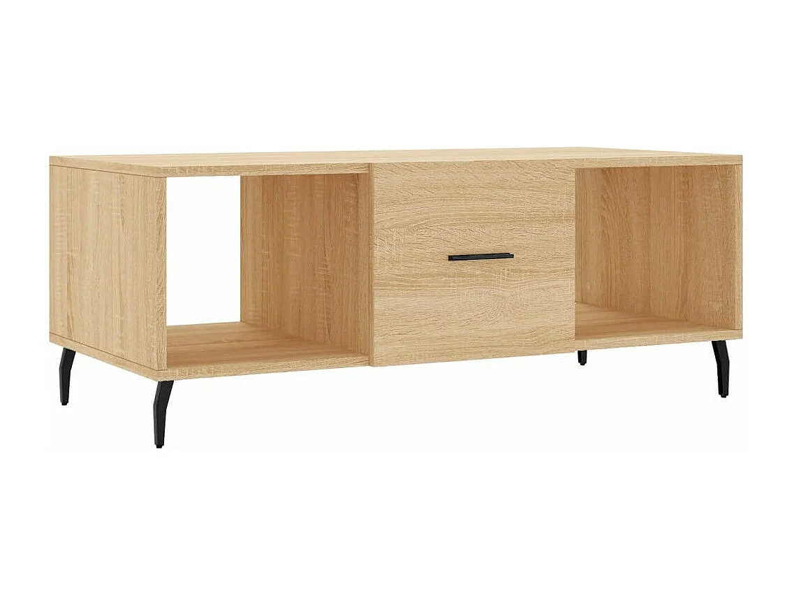 Table basse chêne sonoma 102x50x40 bois d'ingénierie