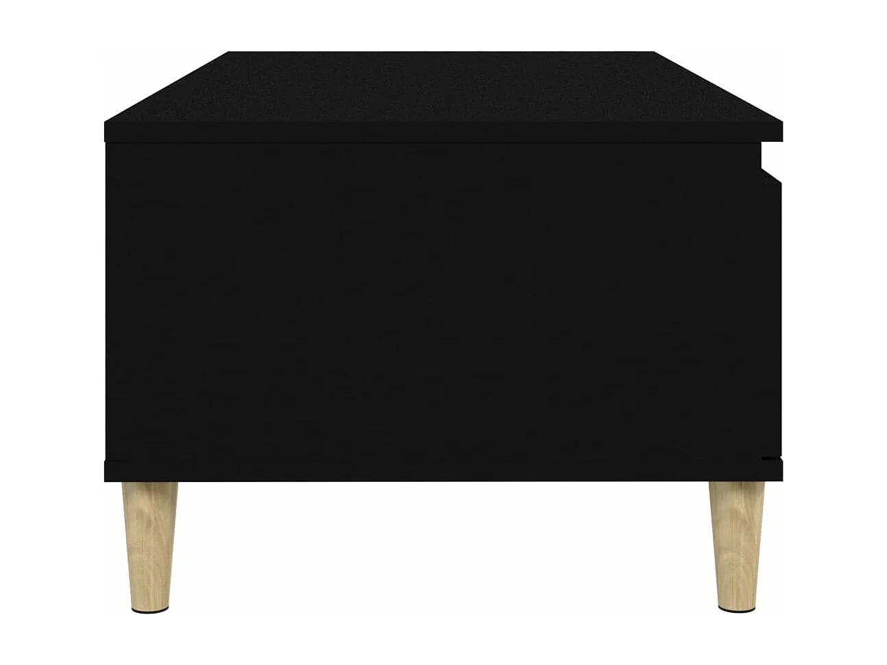 Table basse Noir 90x50x36,5 Bois d'ingénierie