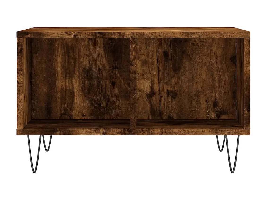 Table basse Chêne fumé 60x50x36,5 Bois d'ingénierie