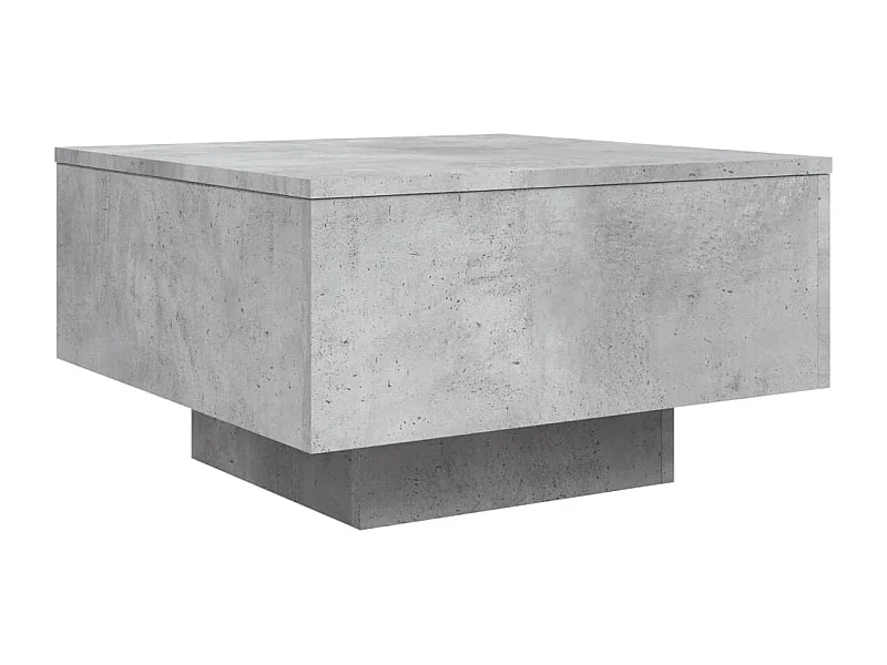 Table basse gris béton 55x55x31 bois d'ingénierie