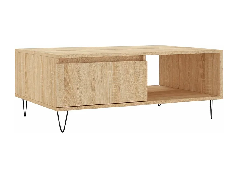 Table basse chêne sonoma 90x60x35 bois d'ingénierie