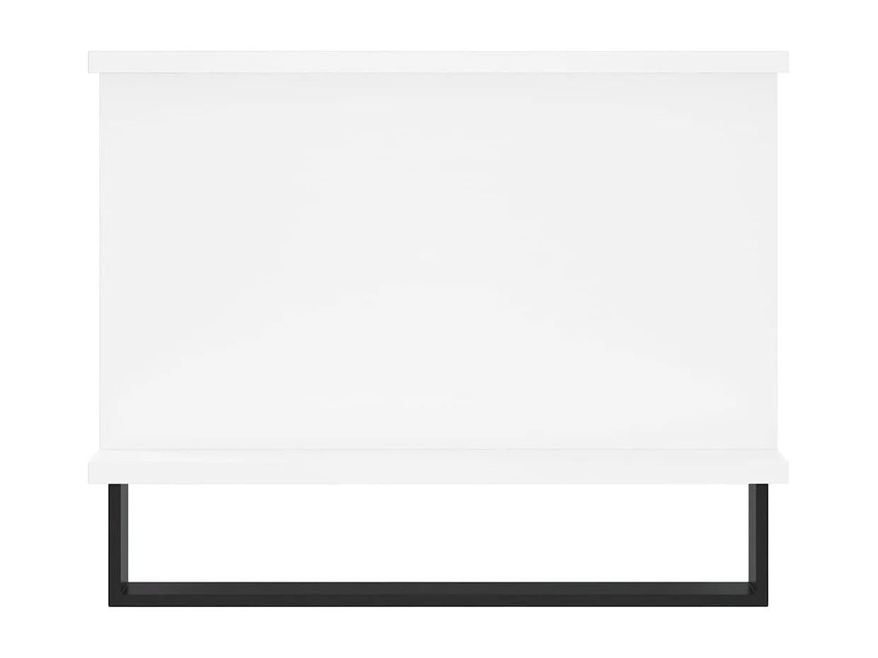 Table basse blanc 90x50x40 bois d'ingénierie