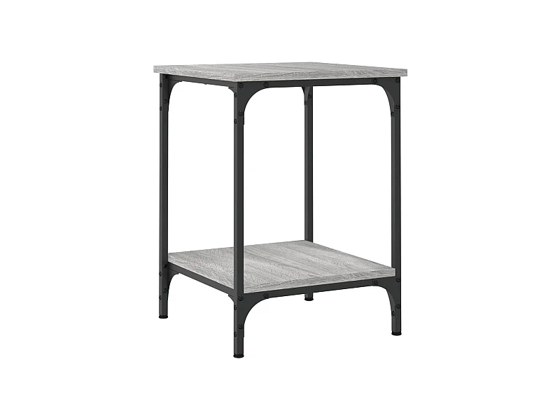 Table basse sonoma gris 40x40x55 bois d'ingénierie