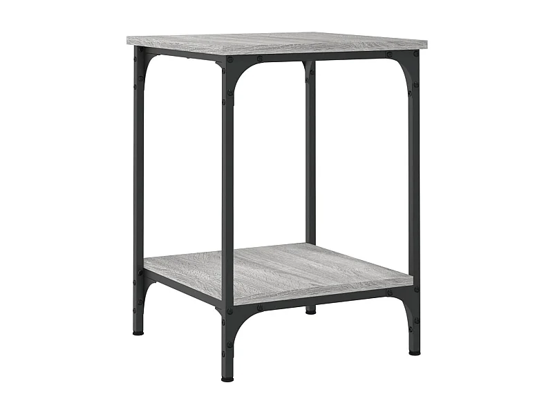 Table basse sonoma gris 40x40x55 bois d'ingénierie