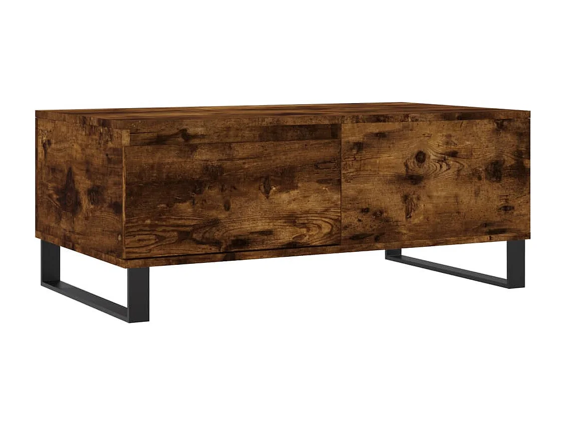 Table basse Chêne fumé 90x50x36,5 Bois d'ingénierie