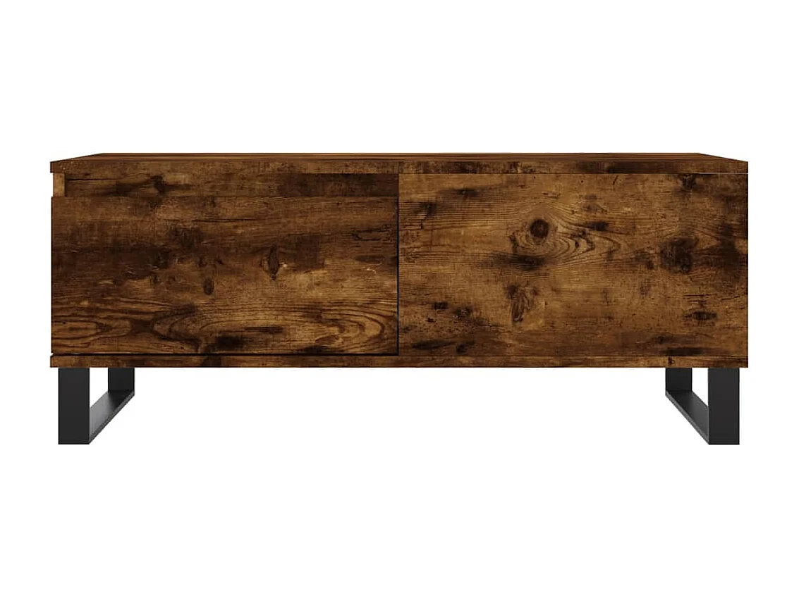 Table basse Chêne fumé 90x50x36,5 Bois d'ingénierie