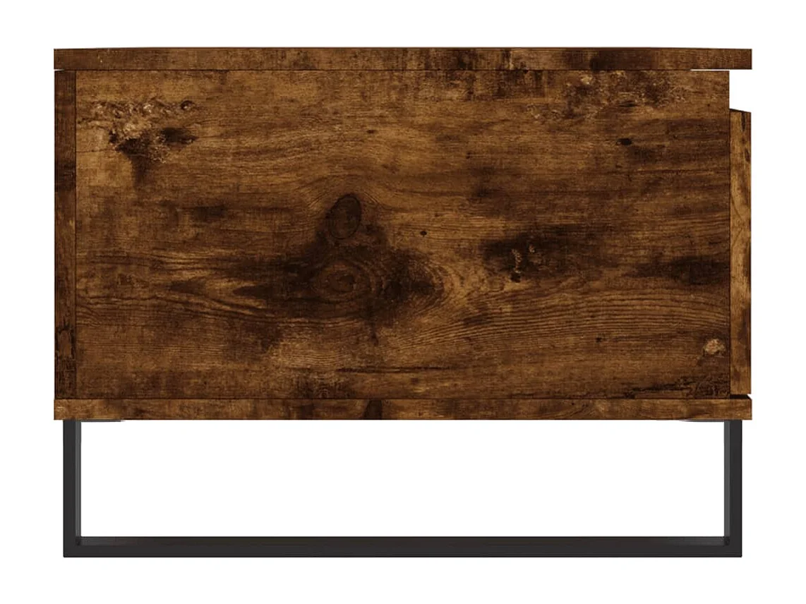 Table basse Chêne fumé 90x50x36,5 Bois d'ingénierie
