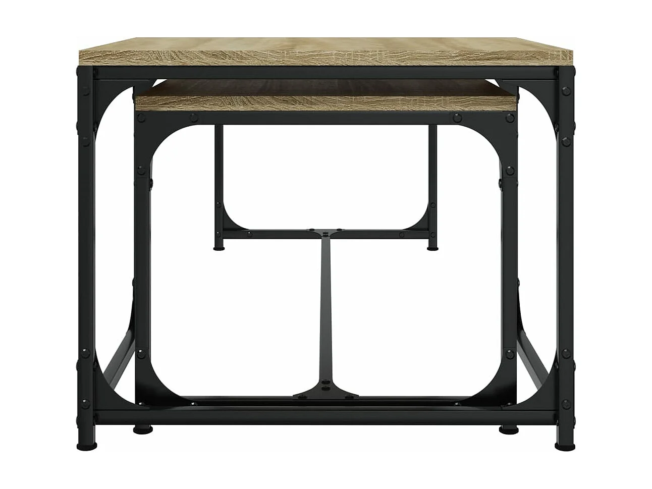 Tables basses 2 pcs Chêne sonoma Bois d'ingénierie