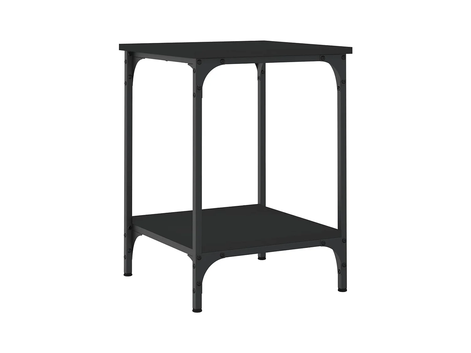 Table basse noir 40x40x55 bois d'ingénierie