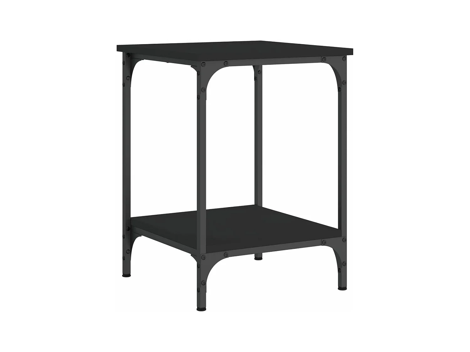 Table basse noir 40x40x55 bois d'ingénierie