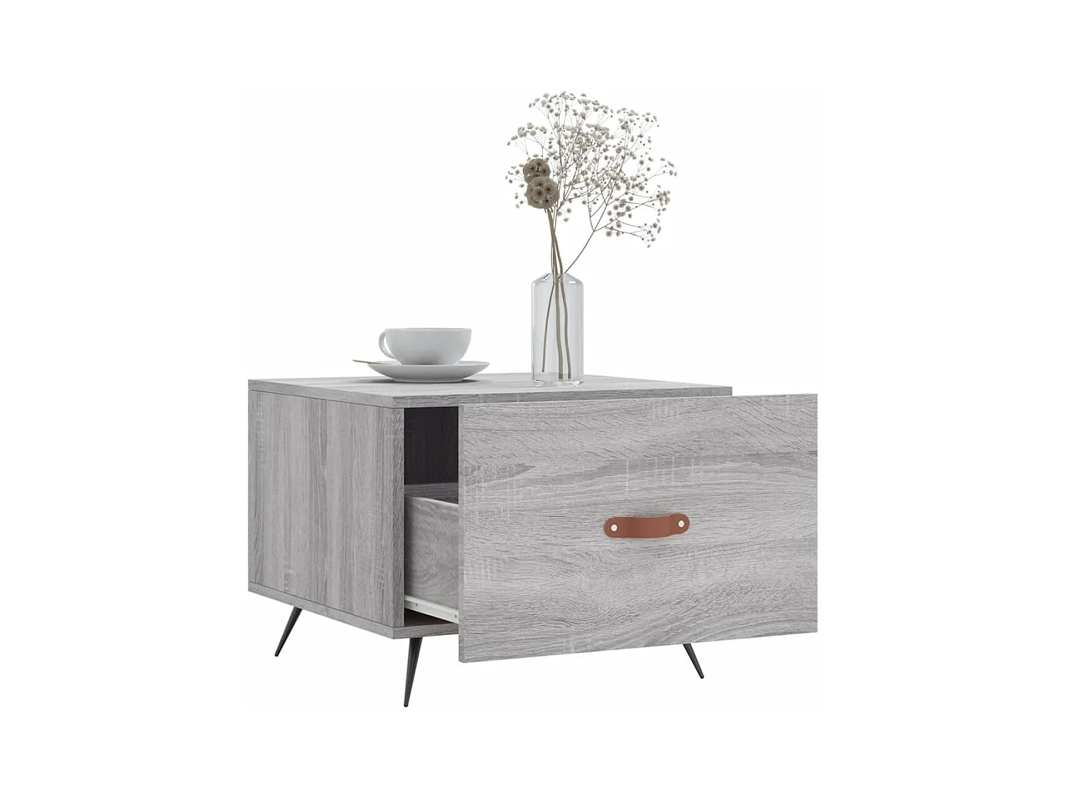 Table basse Sonoma gris 50x50x40 Bois d'ingénierie