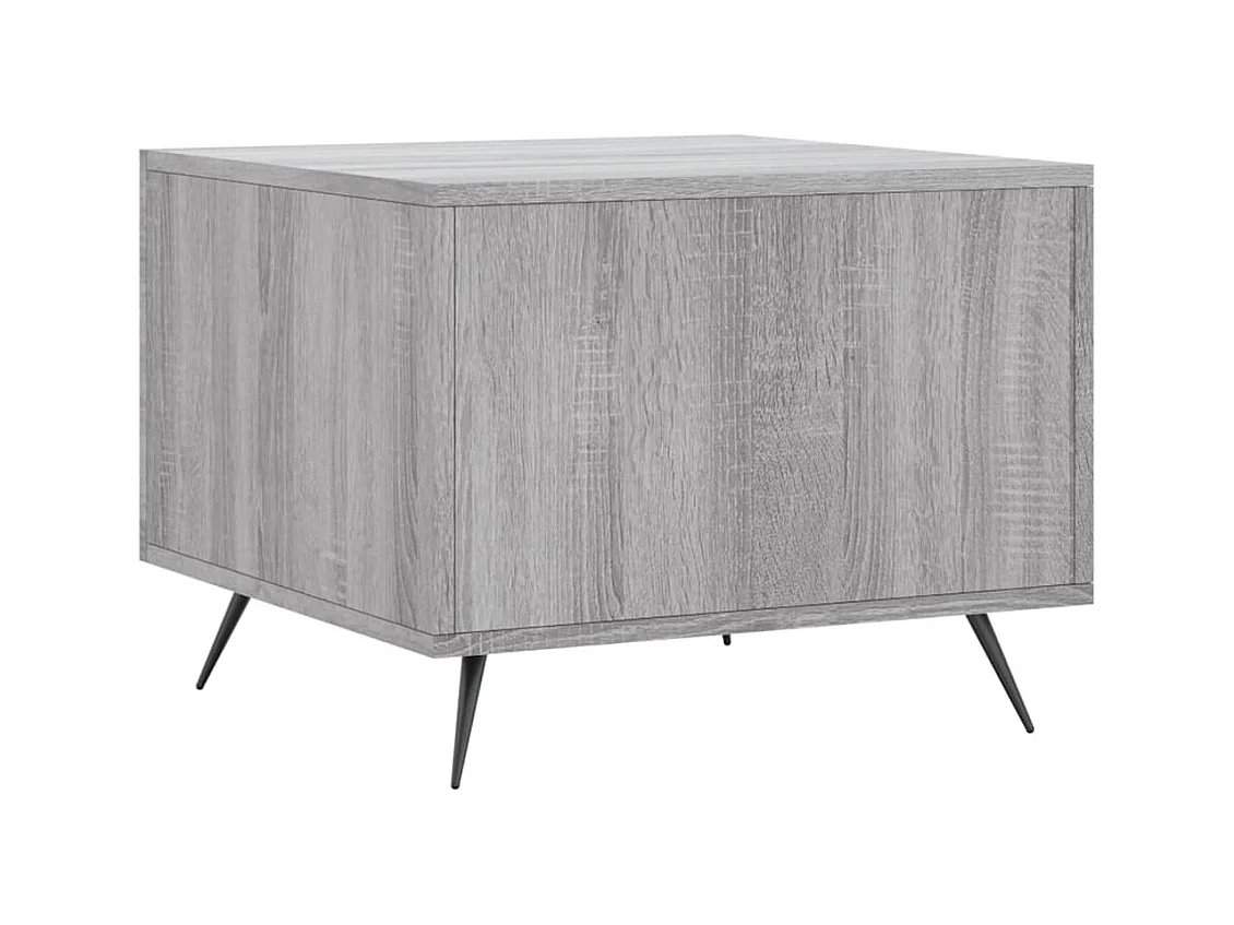 Table basse Sonoma gris 50x50x40 Bois d'ingénierie
