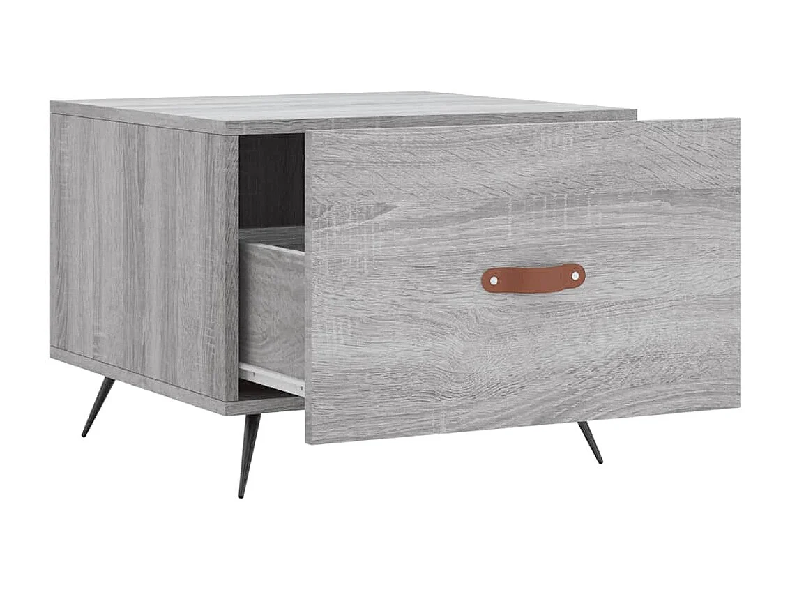 Table basse Sonoma gris 50x50x40 Bois d'ingénierie