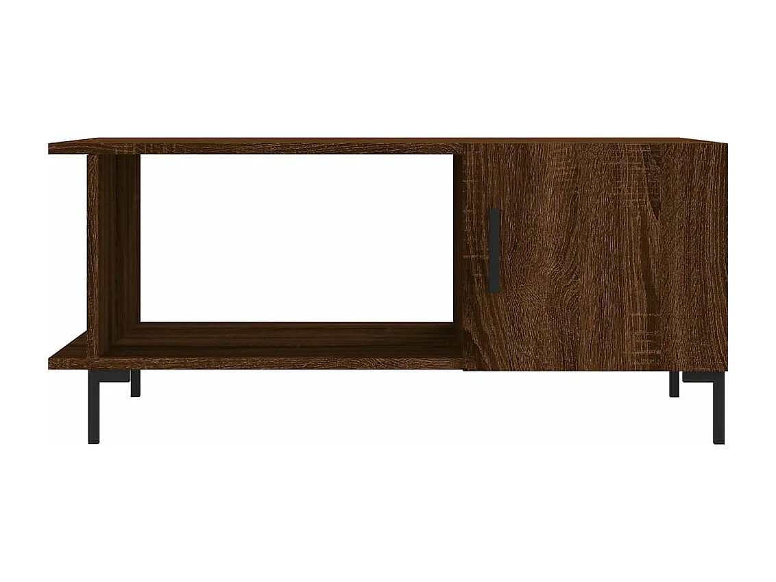 Table basse chêne marron 90x50x40 bois d'ingénierie