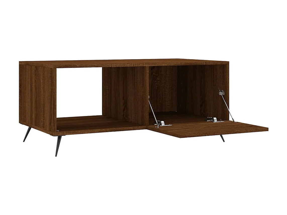 Table basse chêne marron 90x50x40 bois d'ingénierie