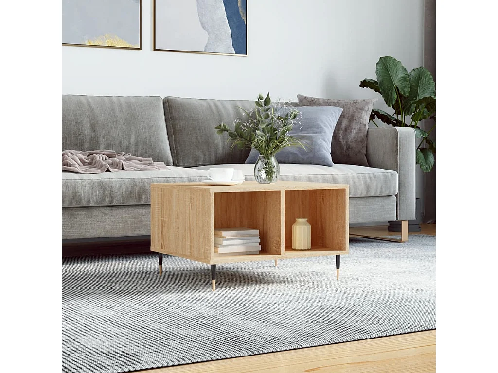Table basse Chêne sonoma 60x50x36,5 Bois d'ingénierie