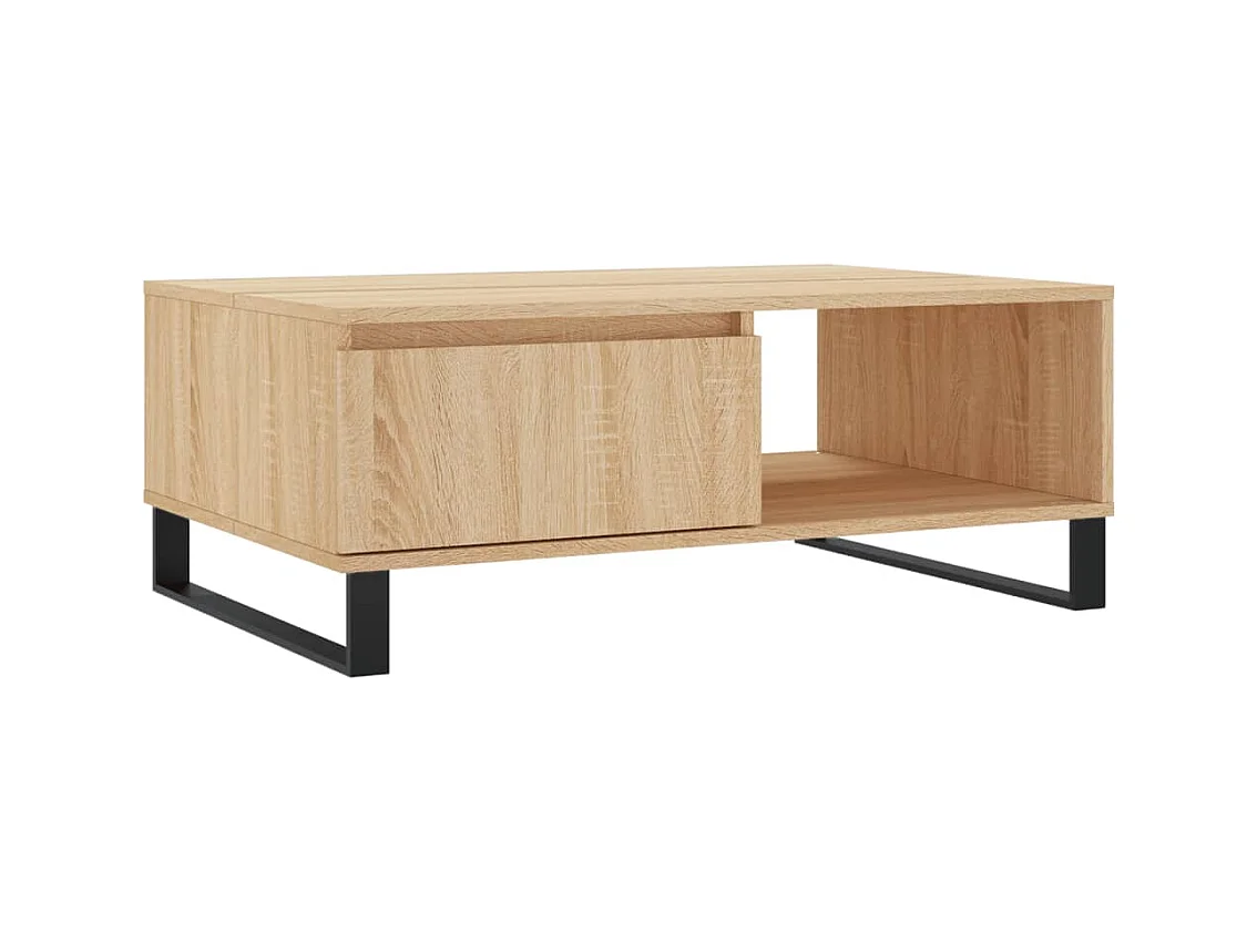Table basse chêne sonoma 90x60x35 bois d'ingénierie