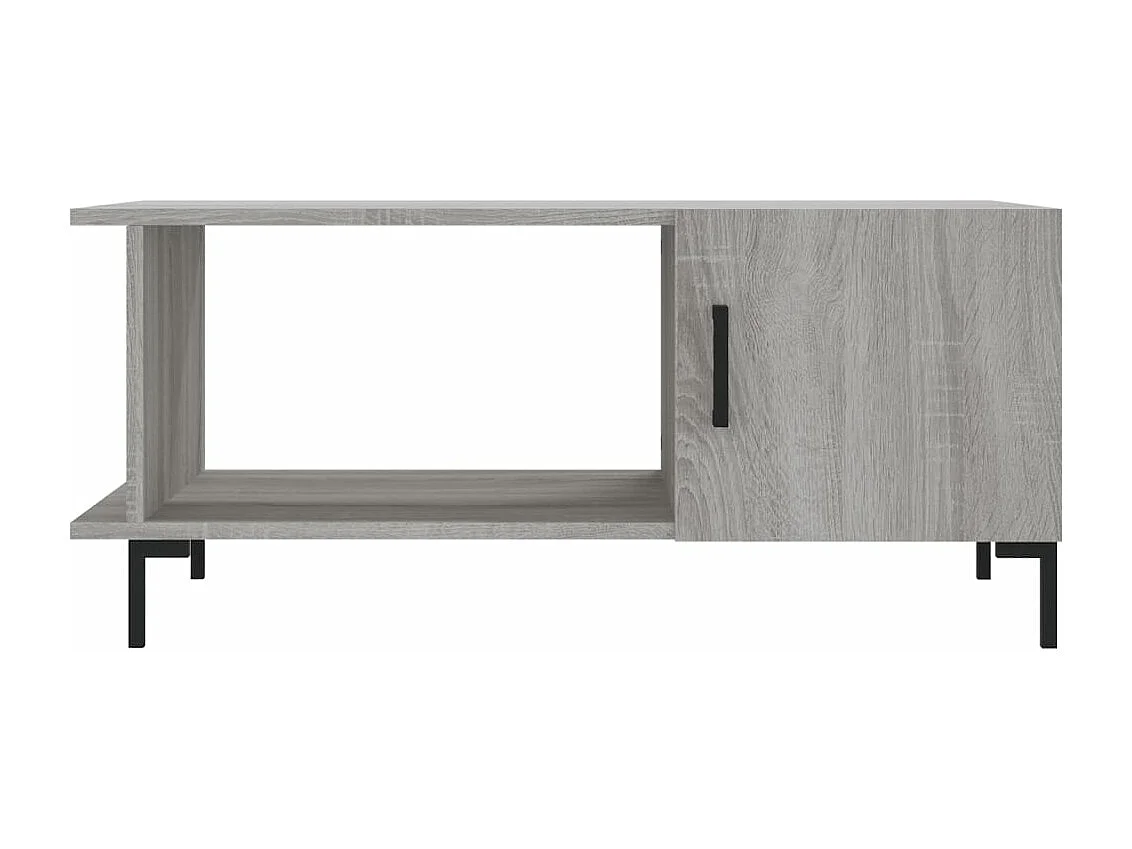 Table basse sonoma gris 90x50x40 bois d'ingénierie