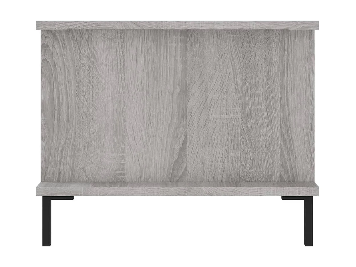 Table basse sonoma gris 90x50x40 bois d'ingénierie