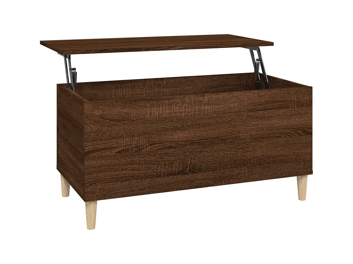 Table basse Chêne marron 90x44,5x45 Bois d'ingénierie