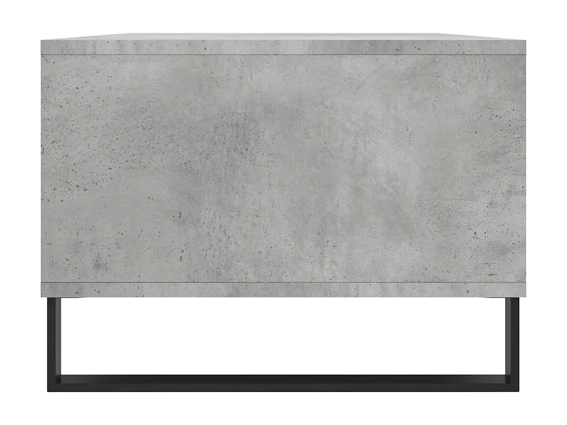 Table basse Gris béton 90x50x36,5 Bois d'ingénierie